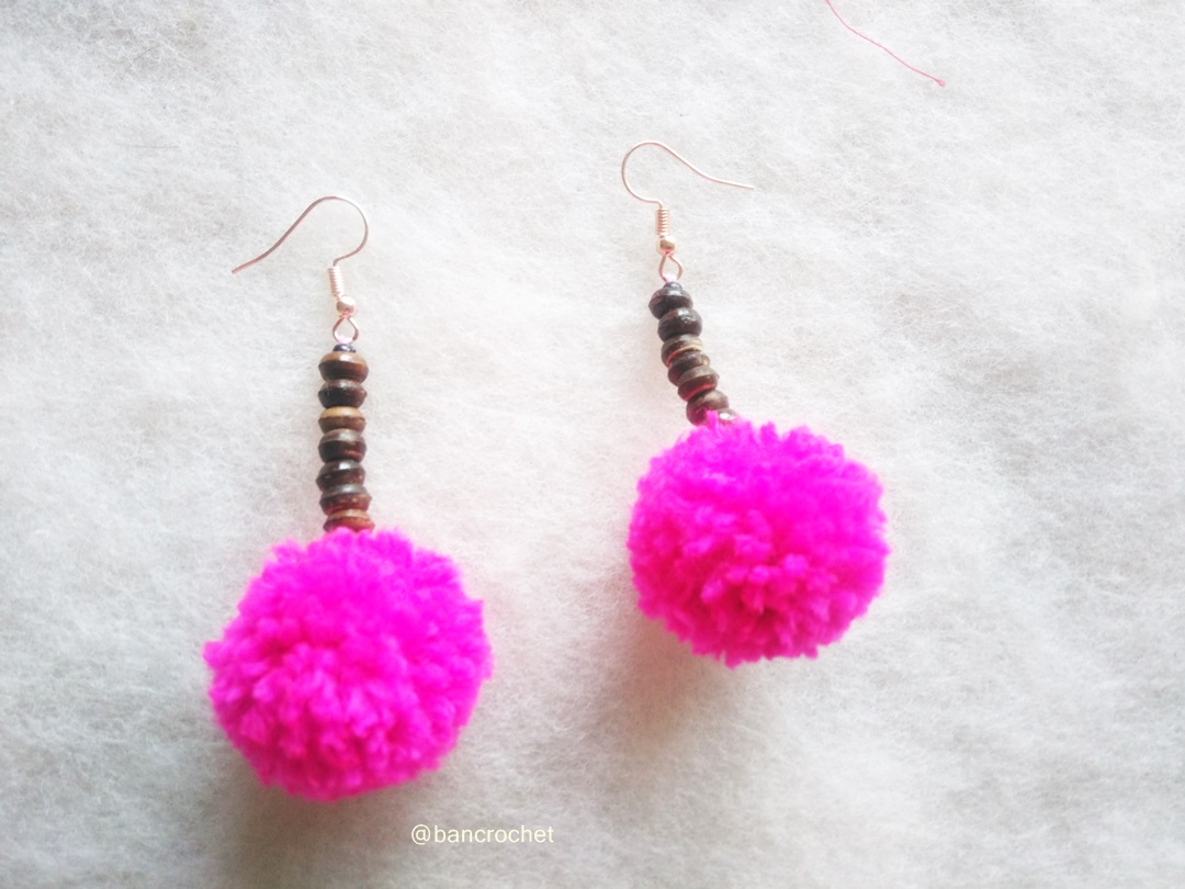 ต่างหูถักโครเชต์ crochet earrings