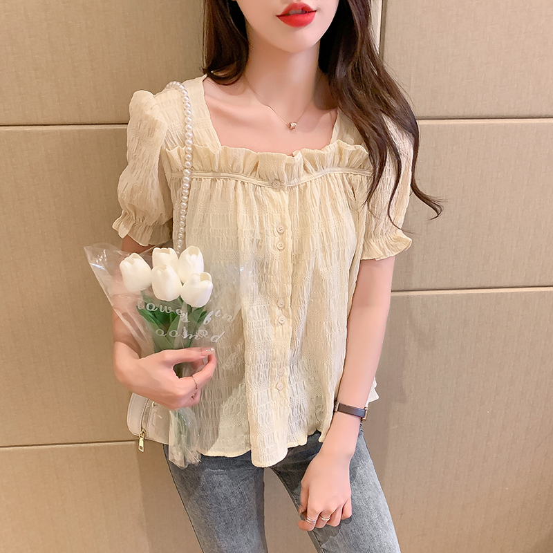 เสื้อเชิ้ตผู้หญิงแขนยาว เสื้อเชิ้ตผู้หญิงใส่ทํางาน 390 บาทต่อชิ้น ฟรีค่าจัดส่ง
