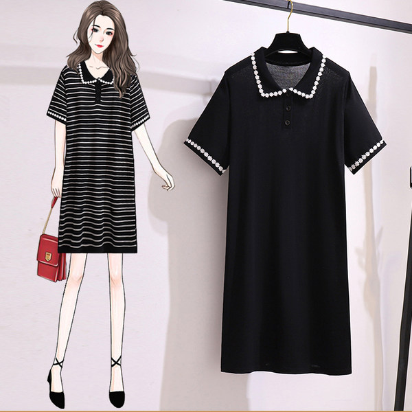 เดรสคนอ้วน เดรสสาวอวบ ชุดเดรสคนอ้วนวัยรุ่น BY PLUS SIZE Girl