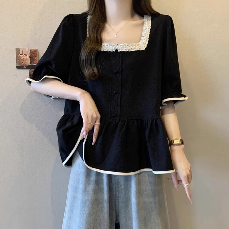 เสื้อเชิ้ตผู้หญิงใส่ทํางาน 390 บาทต่อชิ้น ฟรีค่าจัดส่ง