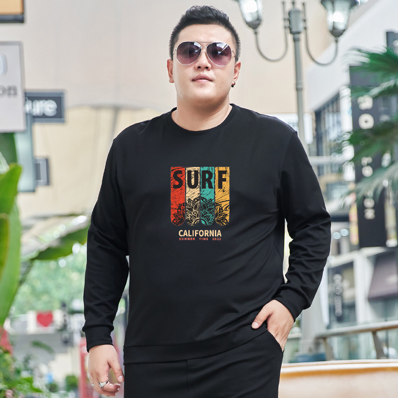 เสื้อยืดผู้ชายอ้วน S-5XL(อกเสื้อ39-51นิ้ว)