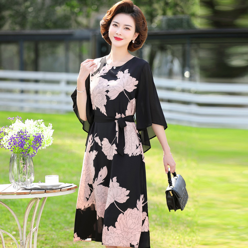 เดรสวัยผู้ใหญ่40-60ปี เดรสคุณแม่ ชุดเดรสทำงานวัยผู้ใหญ่ แบรนด์ MAMA DRESS