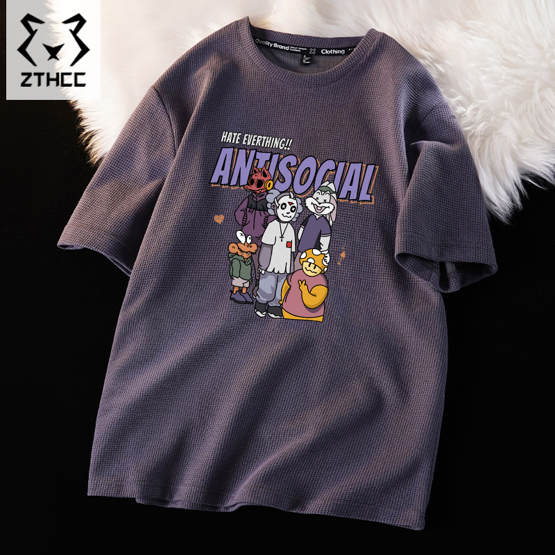 เสื้อยืดผู้ชายอ้วน S-6XLน้ำหนักผู้สวม40-135กิโลกรัมใส่ได้ ส่งฟรี