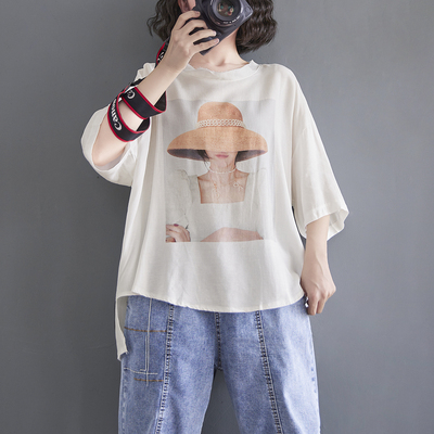 เสื้อผ้าฝ้ายสไตล์วินเทจ Meimei plus size