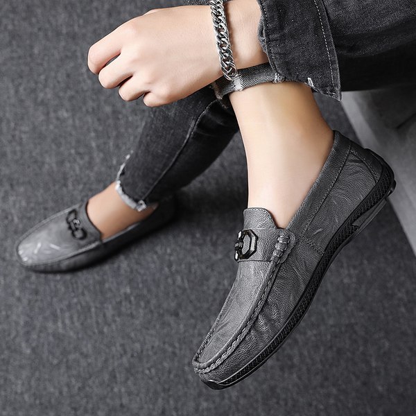 รองเท้าหนังผู้ชาย มีไซส์39-44 รองเท้าโลฟเฟอร์ชาย Slip-On Shoes