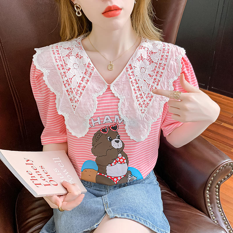 เสื้อยืดวัยรุ่นน่ารักๆ เสื้อวัยรุ่นแขนสั้น เสื้อผ้าวัยรุ่นเกาหลี แบรนด์ Wiyike