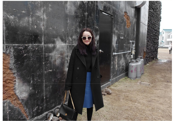 OverCoat เสื้อโค้ทกันหนาวตัวยาว สีดำ Classic เข้าได้กับทุกชุด งานดี ผ้าวูลเนื้อดี บุซับในกันลมอย่างดี พร้อมส่ง