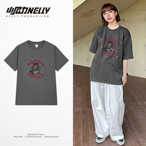 เสื้อยืดคอกลม ผู้ชาย เสื้อยืดผู้ชายเกาหลี เสื้อยืดเกาหลี แบรนด์ NELLY