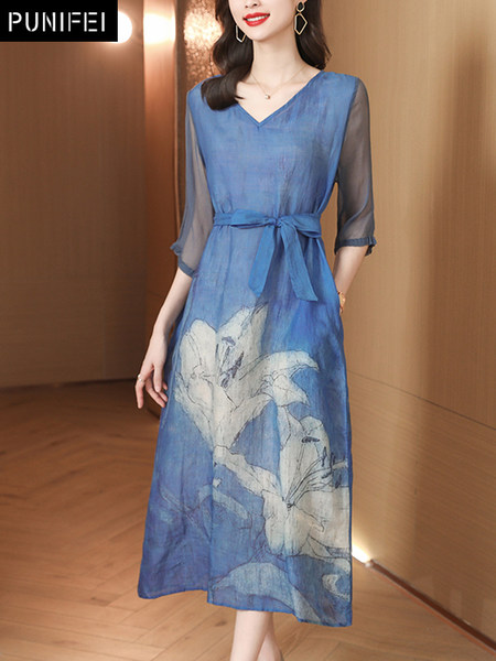 เดรสวัยผู้ใหญ่40-60ปี เดรสคุณแม่ ชุดเดรสทำงานวัยผู้ใหญ่ แบรนด์ MAMA DRESS
