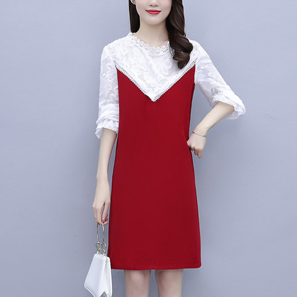 เดรสคนอ้วน มีไซต์ XL-5XL Beautiful Feet Fashion Shoes