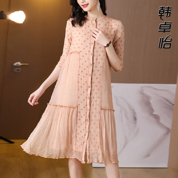 เดรสวัยผู้ใหญ่40-60ปี เดรสคุณแม่ ชุดเดรสทำงานวัยผู้ใหญ่ แบรนด์ MAMA DRESS