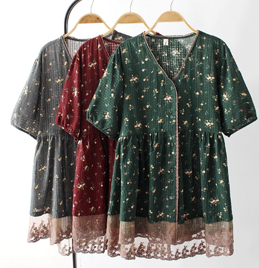 เสื้อเชิ้ตคนอ้วนฤดูร้อนแขนสั้น