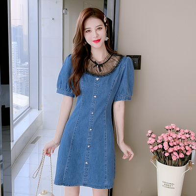 ชุดเดรสสั้น ชุดเดรสสั้นลายดอก ชุดเดรสสั้นวัยรุ่น By Meiyi women's clothing