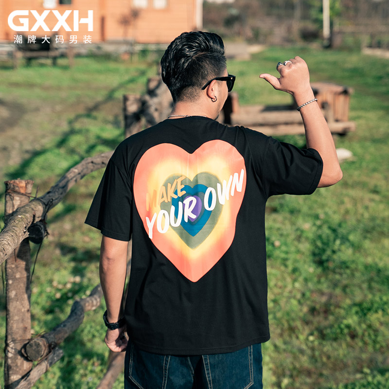 เสื้อยืดผู้ชายอ้วน S-5XL(อกเสื้อ39-51นิ้ว)