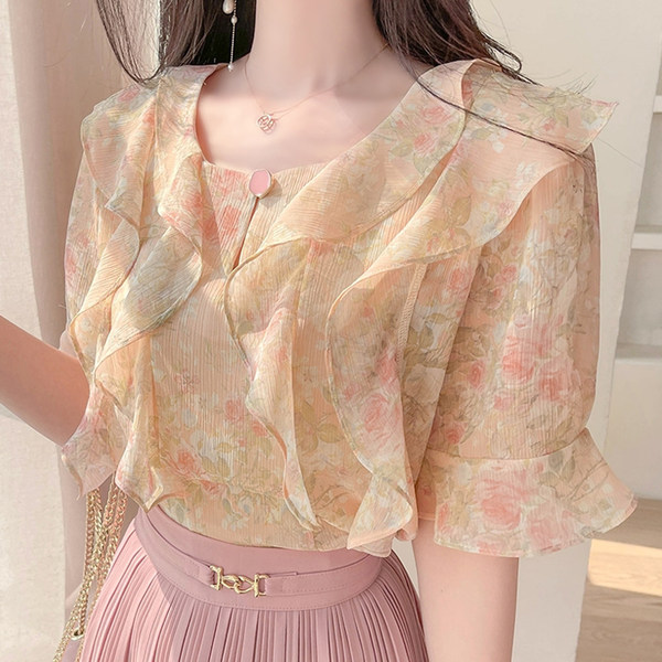 เสื้อชีฟองเกาหลี เสื้อชีฟองสวยๆ