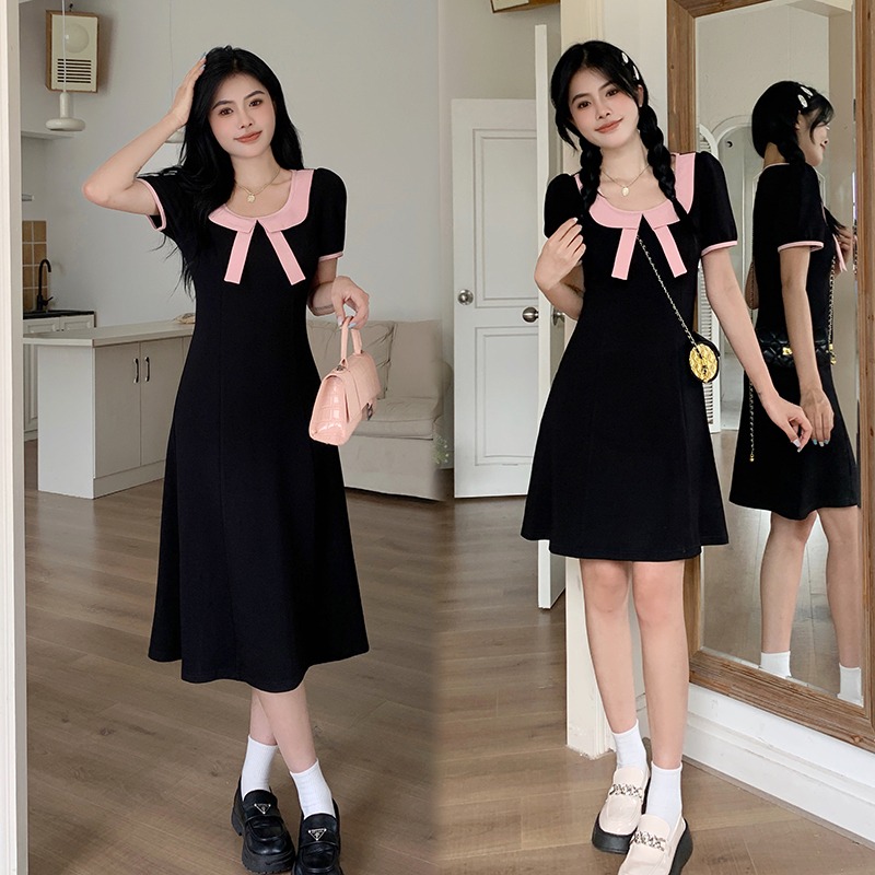 เดรสแขนสั้น มีไซส์ L-4XLอก 38-47 นิ้ว ใส่ได้ทั้งสาวหุ่นดีน่ารักจนถึงสาวอวบพลัสไซส์ จัดส่งฟรี! ทักแชทสั่งซื้อ