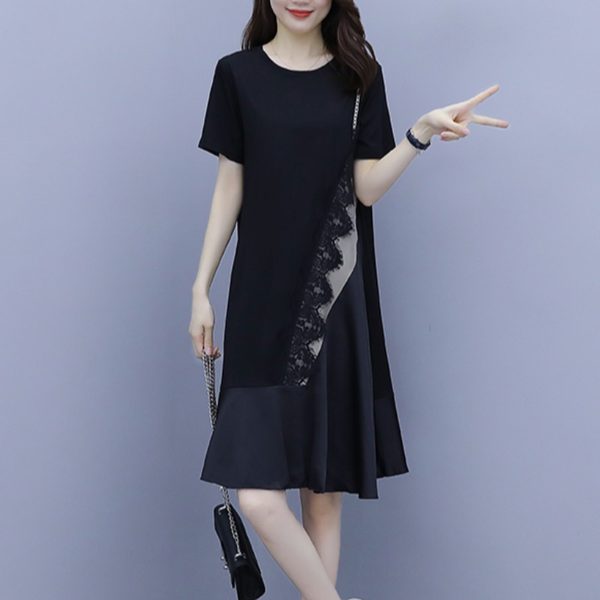 เดรสคนอ้วน เดรสสาวอวบ ชุดเดรสคนอ้วนวัยรุ่น BY PLUS SIZE Girl