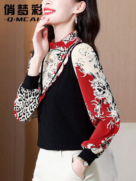 เสื้อเชิ้ต เสื้อเชิ้ตชีฟอง ลายสวยๆฟรีค่าส่ง