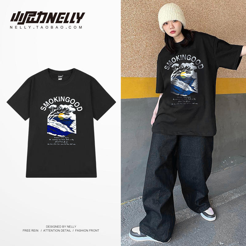 เสื้อยืดคอกลม ผู้ชาย เสื้อยืดผู้ชายเกาหลี เสื้อยืดเกาหลี แบรนด์ NELLY