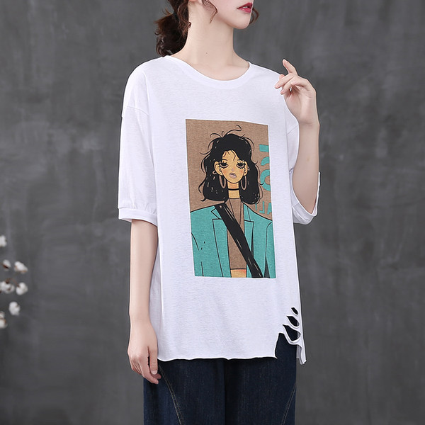 เสื้อยืดวินเทจ ฟรีไซส์อกเสื้อประมาณ 38-42