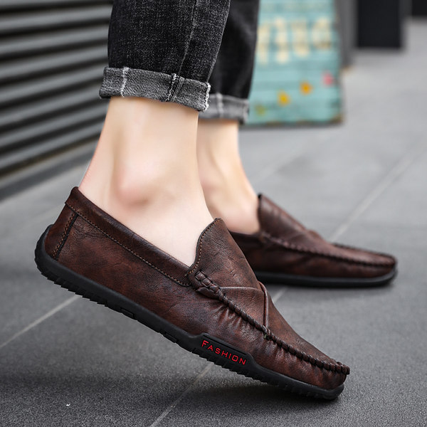 รองเท้าหนังผู้ชาย มีไซส์39-44 รองเท้าโลฟเฟอร์ชาย Slip-On Shoes