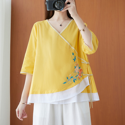 เสื้อลินิน แบบเสื้อสวยๆ เสื้อผ้าฝ้ายลินิน เสื้อเชิ้ตผ้าลินิน