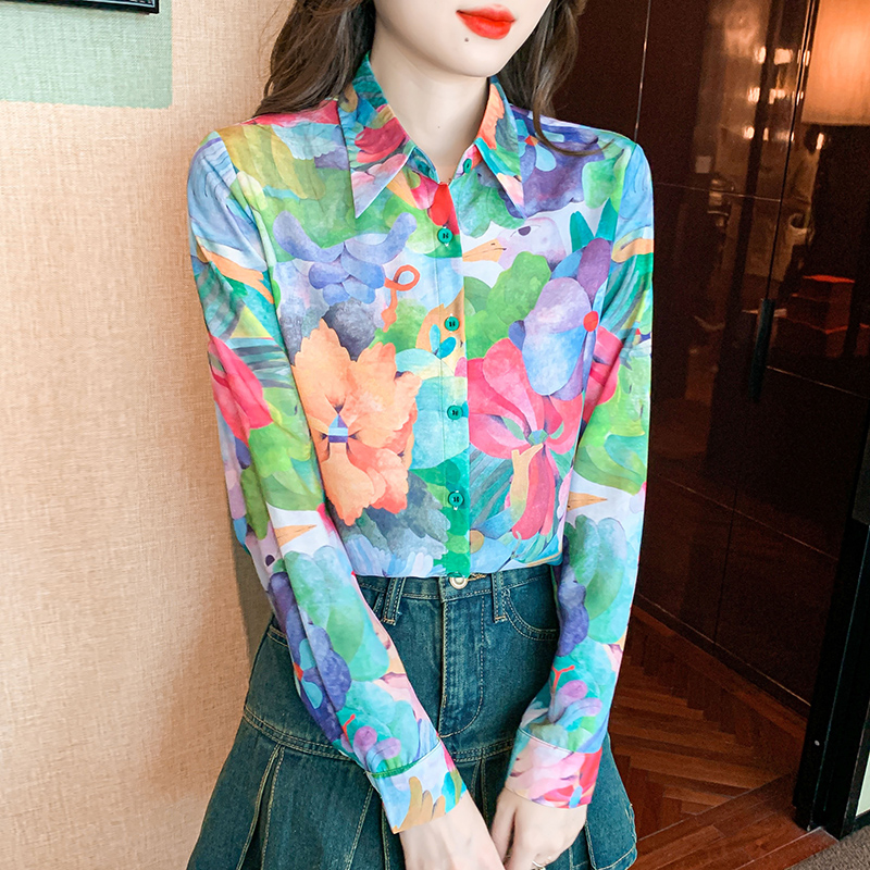เสื้อเชิ้ตผู้หญิงแขนยาว เสื้อเชิ้ตผู้หญิงใส่ทํางาน 390 บาทต่อชิ้น ฟรีค่าจัดส่ง