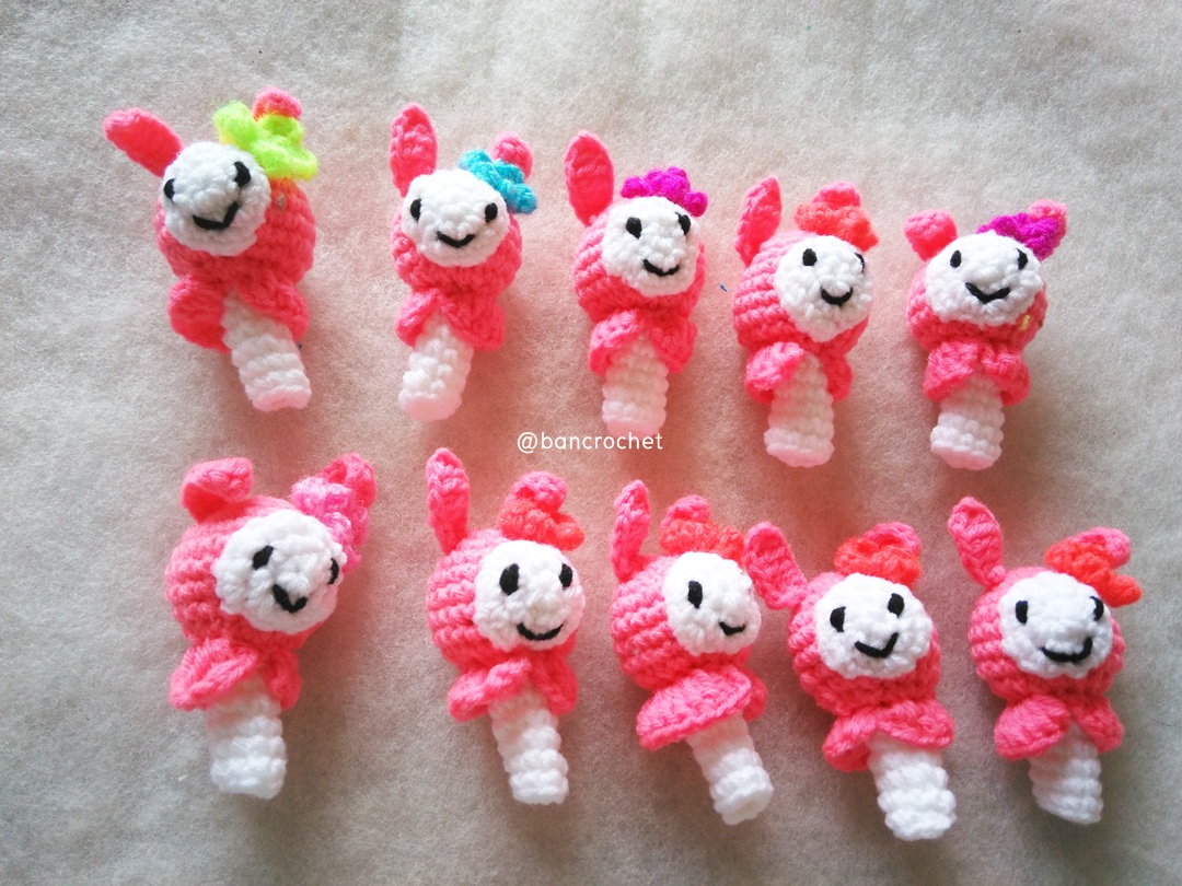 ที่ครอบหัวดินสอ ตุ๊กตามายเมโลดี้ (pencil cover) ชมพู 2 นิ้ว