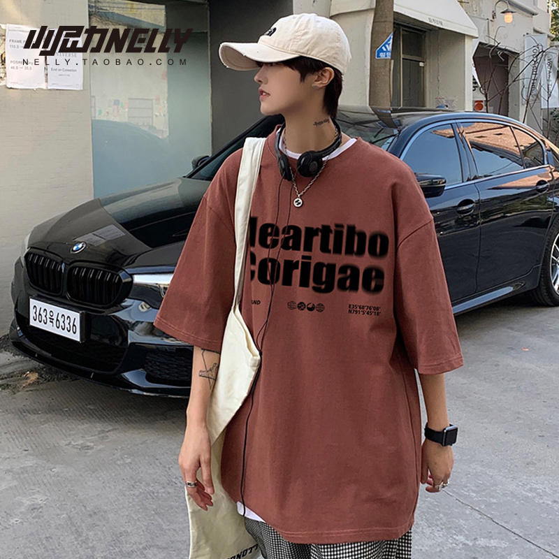 เสื้อยืดคอกลม ผู้ชาย เสื้อยืดผู้ชายเกาหลี เสื้อยืดเกาหลี แบรนด์ NELLY