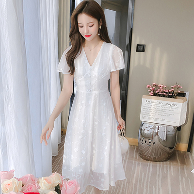 ชุดเดรสสั้น ชุดเดรสสั้นลายดอก ชุดเดรสสั้นวัยรุ่น By Meiyi women's clothing