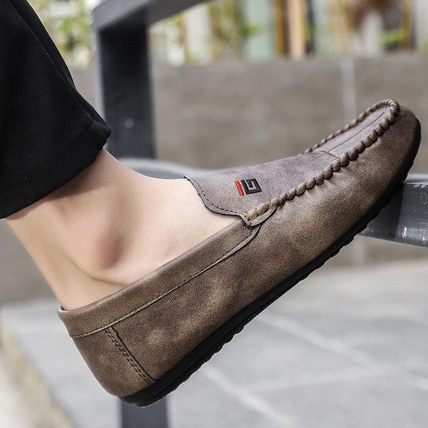 รองเท้าโลฟเฟอร์ชาย รองเท้าผู้ชาย รองเท้าแฟชั่นชาย รองเท้าหนังผู้ชาย Men Loafer Slip-On Shoes