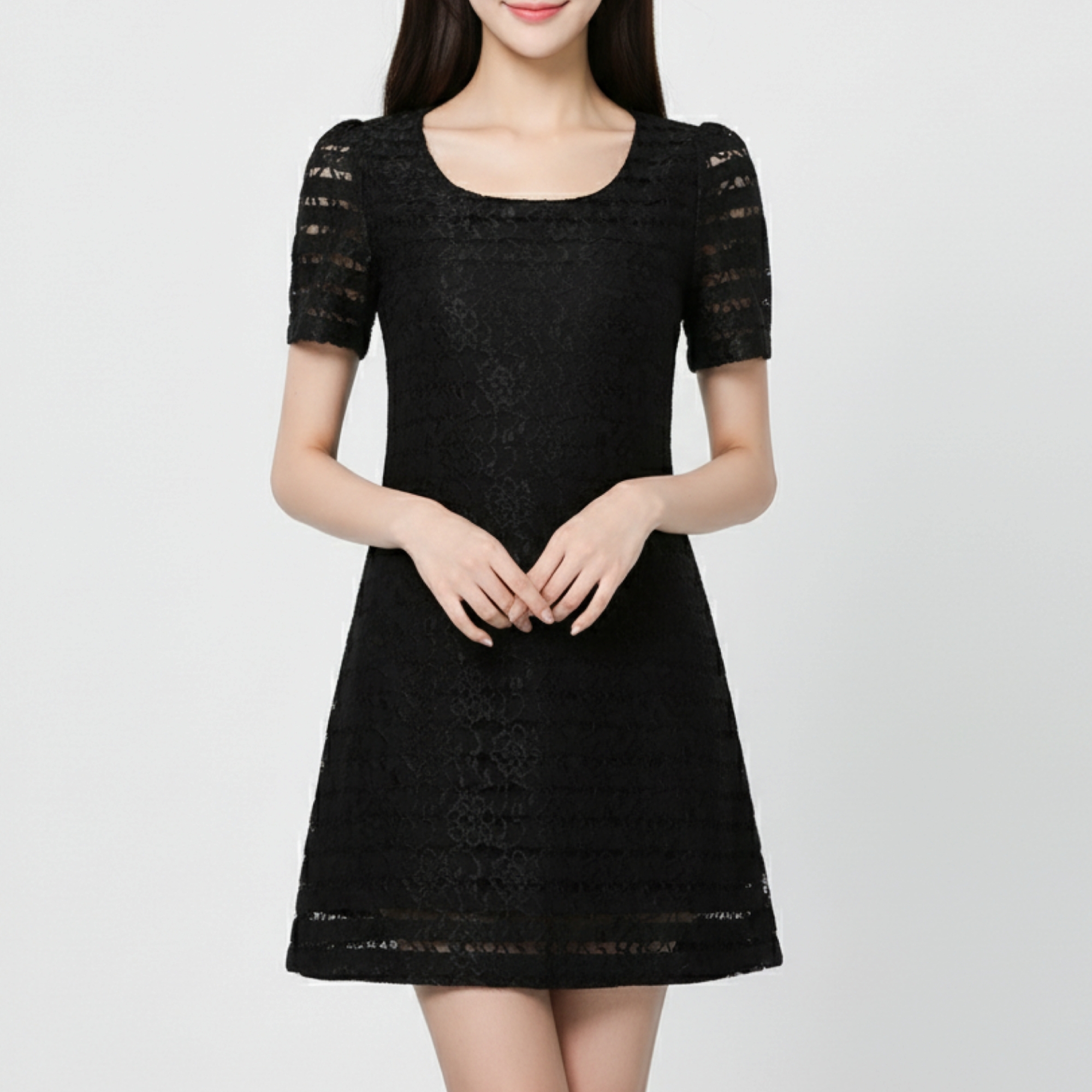 Dress4256 ชุดเดรสลูกไม้สีดำทรงสวย มีซับในอย่างดี ผ้าลูกไม้พรีเมียมเนื้อดีไม่บาง งานสวยทรงเป๊ะดูแพง ใส่เมื่อไหร่ก็สวย ผ้าดีเหมือนราคาหลักพัน ใส่ออกงานได้