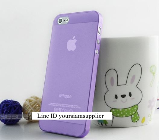 ซื้อ 1 แถม 1 Case ใส่ Iphone 5 5s แบบใส สีม่วง