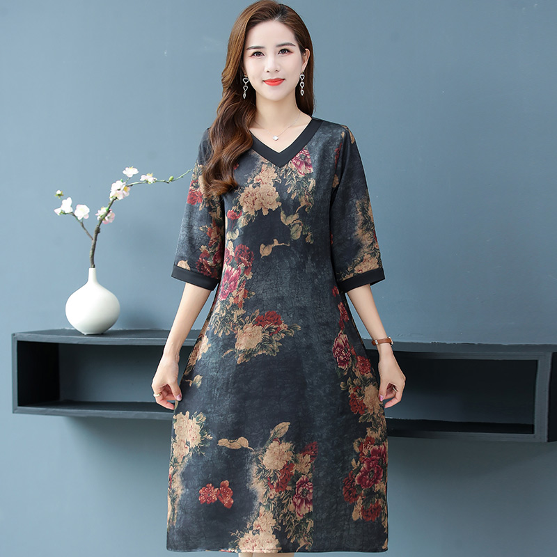 เดรสวัยผู้ใหญ่40-60ปี เดรสคุณแม่ ชุดเดรสทำงานวัยผู้ใหญ่ แบรนด์ MAMA DRESS