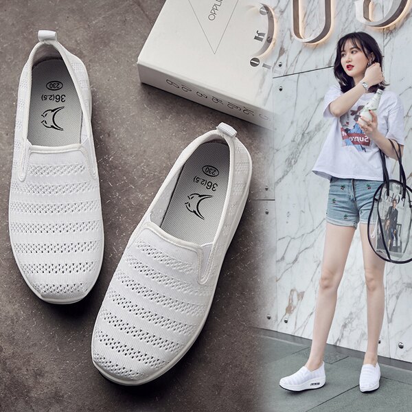 รองเท้าผ้าใบ รองเท้าลำลอง รองเท้าผ้าใบลำลอง รองเท้าแฟชั่นแบบสวม Slipper Shop