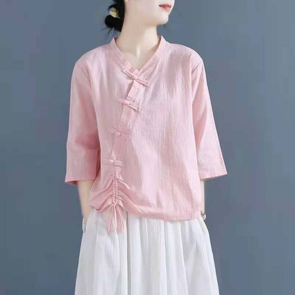 เสื้อลินิน เสื้อผ้าฝ้ายลินิน เสื้อเชิ้ตผ้าลินิน BY Zimo