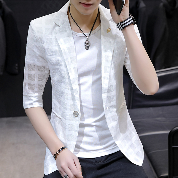 สูท Blazers ผู้ชาย เสื้อคลุมสไตล์สูท สำหรับผู้ชาย