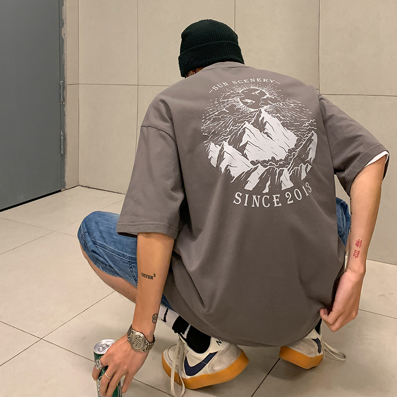 เสื้อยืดผู้ชายอ้วน M-5XL