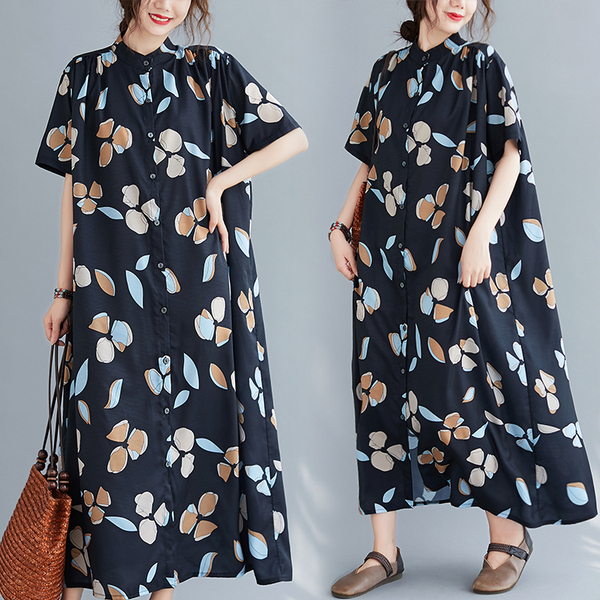 เสื้อผ้าฝ้ายสไตล์วินเทจ ใส่ตั้งแต่สาวผอม-สาวอวบ น้ำหนักตัว50-90 กิโลกรัม Meimei plus size