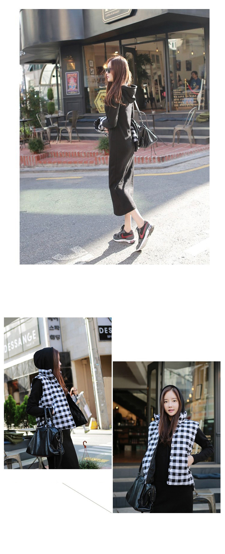 เดรสฮูดดี้ ผ้า Cotton ผสมโพลิ ด้านในเป็นผ้าสำลีนุ่มๆ เนื้อไม่หนา พร้อมส่ง