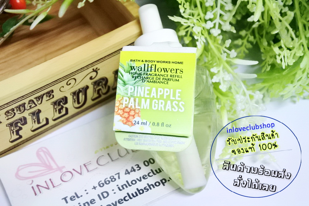 Bath & Body Works / Wallflowers Fragrance Refill 24 ml. (Pineapple Palm Grass)