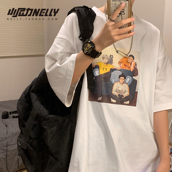เสื้อยืดคอกลม ผู้ชาย เสื้อยืดผู้ชายเกาหลี เสื้อยืดเกาหลี แบรนด์ NELLY