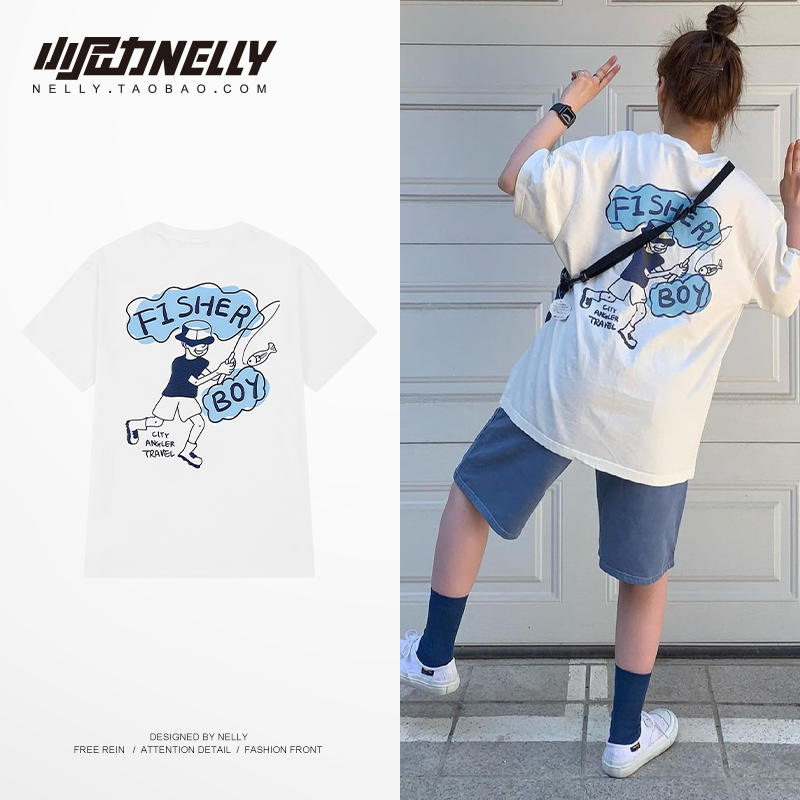 เสื้อยืดคอกลม ผู้ชาย เสื้อยืดผู้ชายเกาหลี เสื้อยืดเกาหลี แบรนด์ NELLY