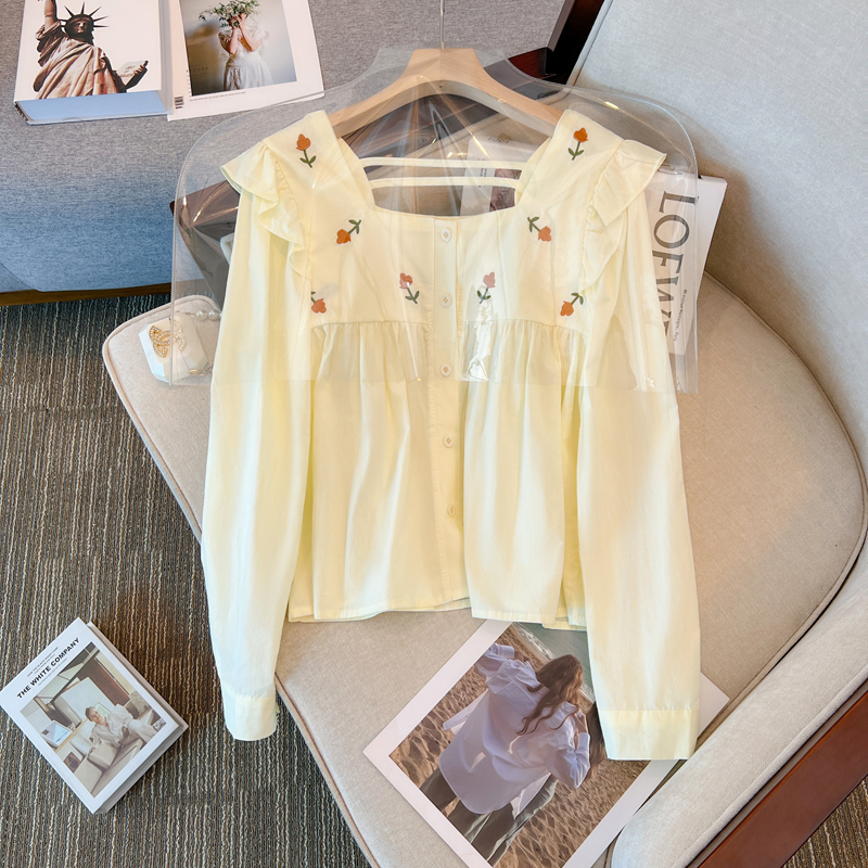 เสื้อเชิ้ตผู้หญิงแขนยาว เสื้อเชิ้ตผู้หญิงใส่ทํางาน 390 บาทต่อชิ้น ฟรีค่าจัดส่ง