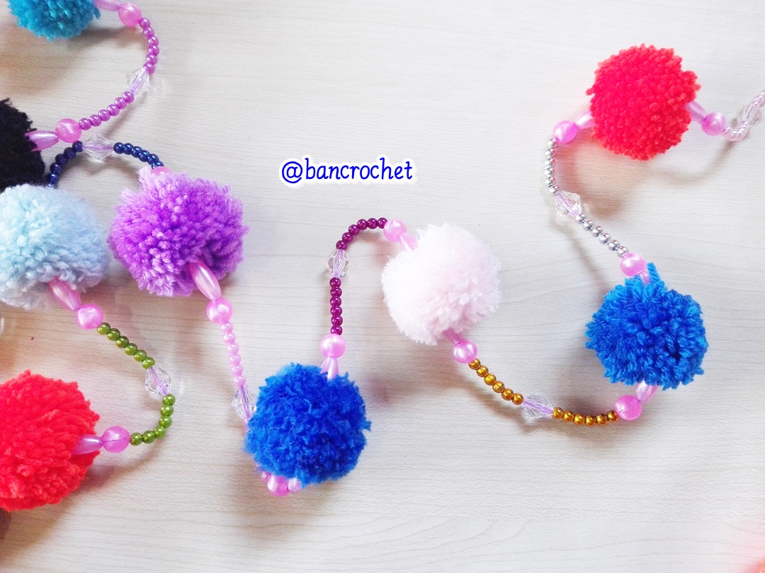 Bancrochet ม่านประตูโครเชต์ มู่ลี่ฉากกันห้อง crochet door hanging หลากสี 160 cm