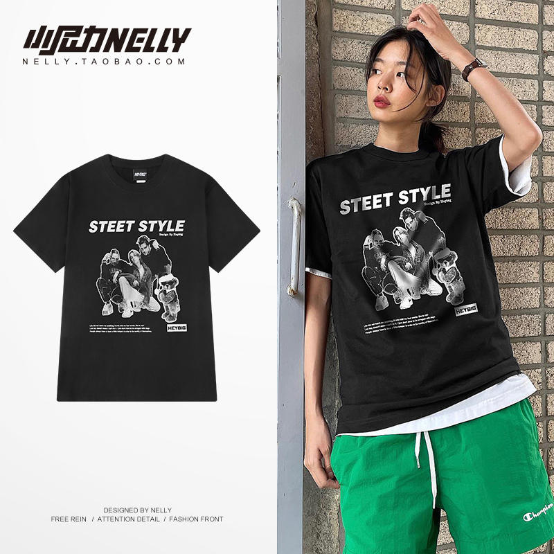 เสื้อยืดคอกลม ผู้ชาย เสื้อยืดผู้ชายเกาหลี เสื้อยืดเกาหลี แบรนด์ NELLY