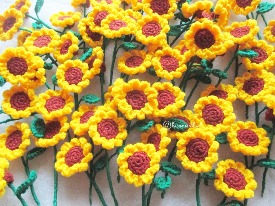 ทานตะวันถักโครเชต์ Crochet Sunflowers