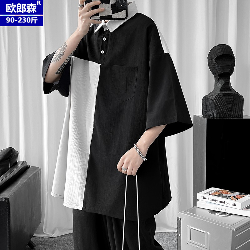 เสื้อยืดผู้ชายอ้วน S-5XL(อกเสื้อ39-51นิ้ว)