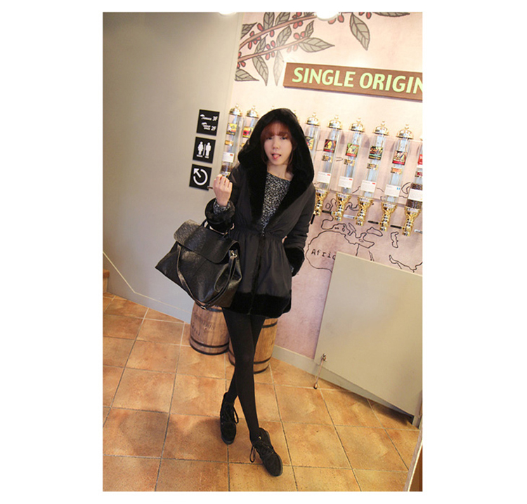 Fur Hoodie เสื้อคลุมกันหนาวขนแน่นนุ่ม ใส่ได้ 2 ด้าน จัดด่วน สวย ไฮโซ พร้อมส่งจ้า same pic