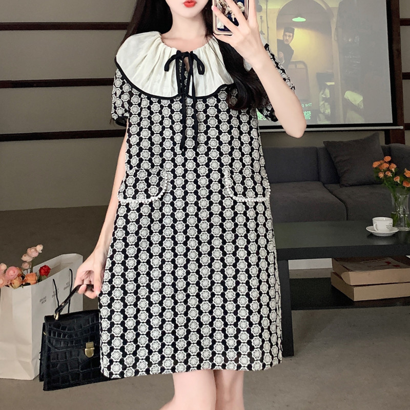 เดรสวัยรุ่น-เดรสคนอ้วนวัยรุ่น L-4XL(อก38-46 นิ้ว)